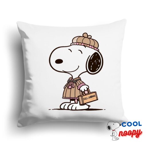 Perfect Snoopy Dolce And Gabbana Square Pillow 1