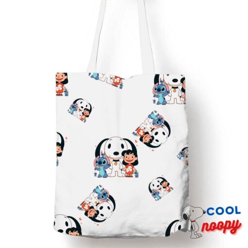 Perfect Snoopy Lilo Stitch Tote Bag 1