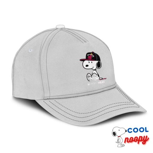 Perfect Snoopy Miami Heat Logo Hat 2