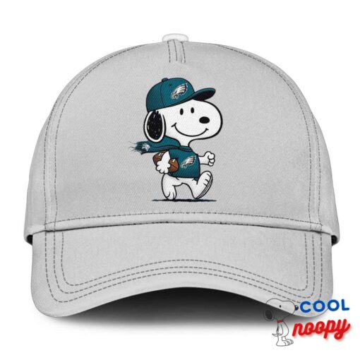 Perfect Snoopy Philadelphia Eagles Logo Hat 3