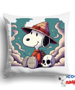 Perfect Snoopy Skull Square Pillow 1