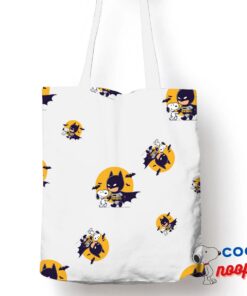 Playful Snoopy Batman Tote Bag 1