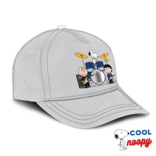 Playful Snoopy Joy Division Rock Band Hat 2