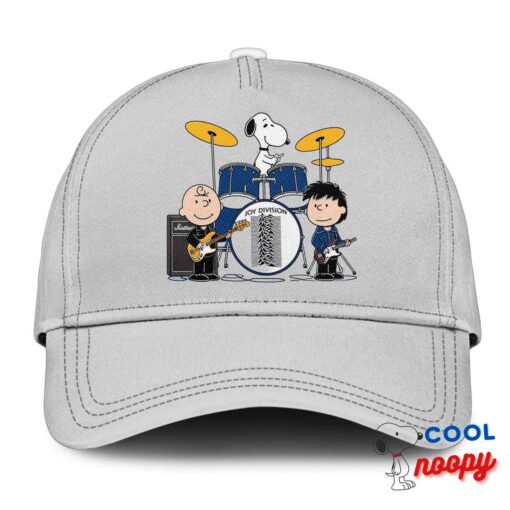Playful Snoopy Joy Division Rock Band Hat 3