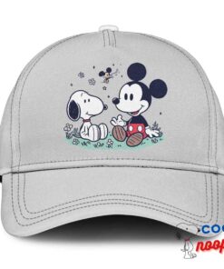 Playful Snoopy Mickey Mouse Hat 3
