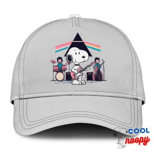 Playful Snoopy Pink Floyd Rock Band Hat 3