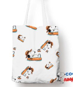 Playful Snoopy Swim Tote Bag 1
