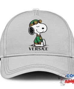 Playful Snoopy Versace Logo Hat 3