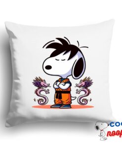 Radiant Snoopy Dragon Ball Z Square Pillow 1