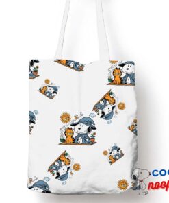 Radiant Snoopy Garfield Tote Bag 1