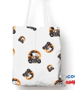 Radiant Snoopy Harley Davidson Tote Bag 1