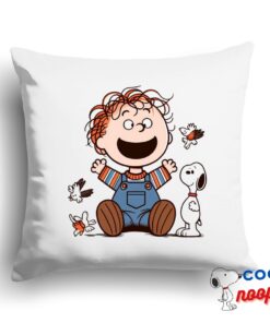 Rare Snoopy Chucky Movie Square Pillow 1