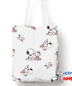 Rare Snoopy Hello Kitty Tote Bag 1