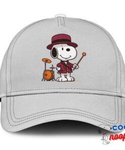 Rare Snoopy Maroon Pop Band Hat 3