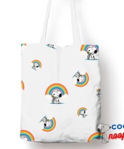 Rare Snoopy Rainbow Tote Bag 1
