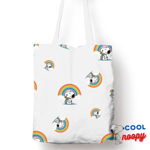 Rare Snoopy Rainbow Tote Bag 1