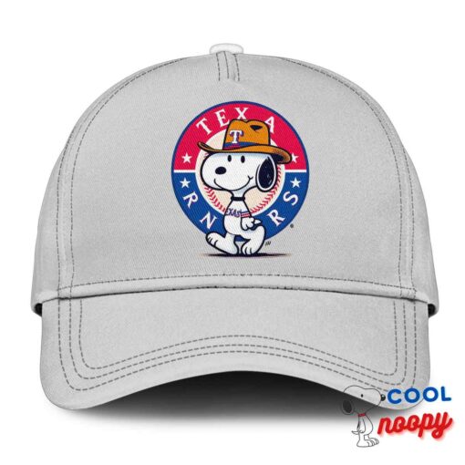 Rare Snoopy Texas Rangers Logo Hat 3