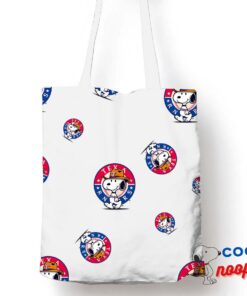 Rare Snoopy Texas Rangers Logo Tote Bag 1