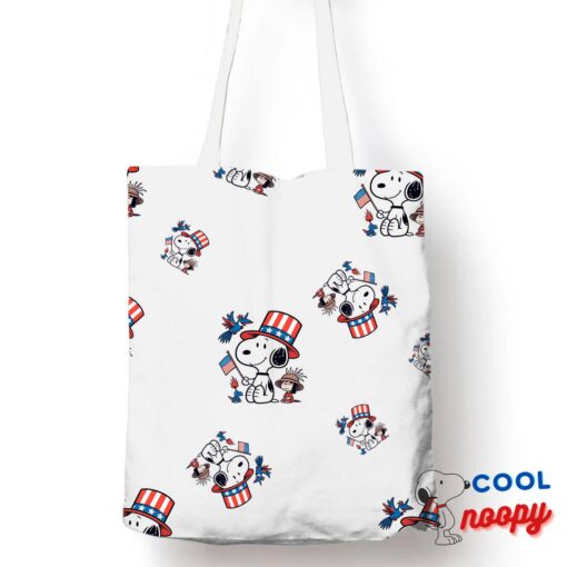 Selected Snoopy 4th Of July Tote Bag 1