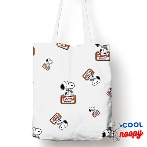 Selected Snoopy Coors Banquet Logo Tote Bag 1