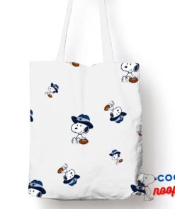 Selected Snoopy Dallas Cowboys Logo Tote Bag 1