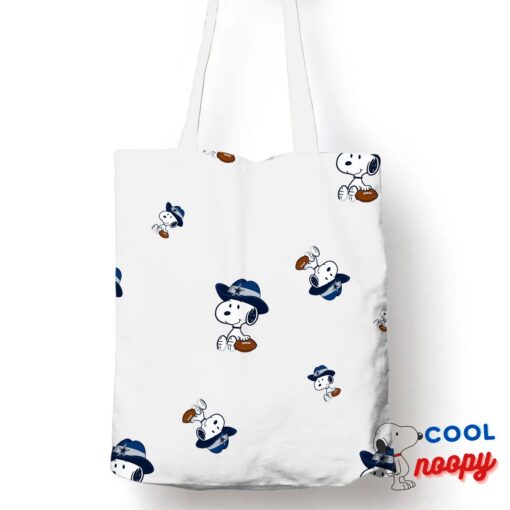 Selected Snoopy Dallas Cowboys Logo Tote Bag 1