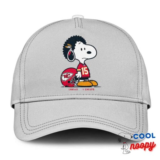 Selected Snoopy Kansas City Chiefs Logo Hat 3