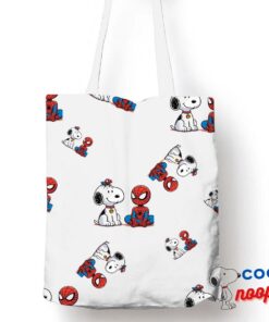 Selected Snoopy Spiderman Tote Bag 1