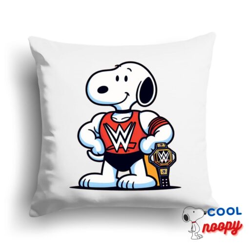 Selected Snoopy Wwe Square Pillow 1