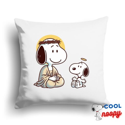 Special Snoopy Jesus Square Pillow 1