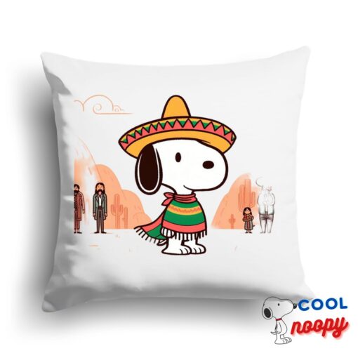 Special Snoopy Mexican Square Pillow 1