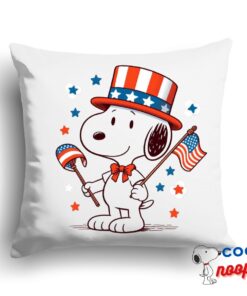Special Snoopy Patriotic Square Pillow 1