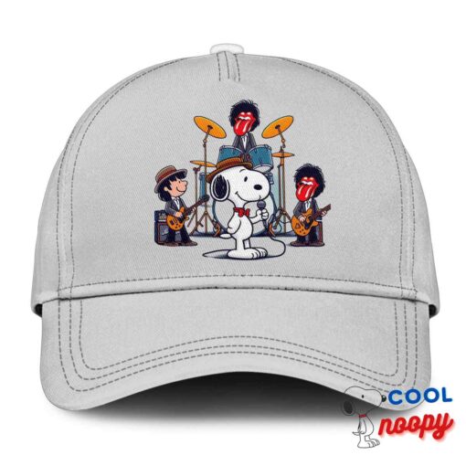 Special Snoopy Rolling Stones Rock Band Hat 3
