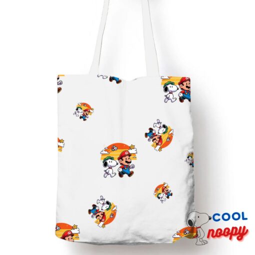 Special Snoopy Super Mario Tote Bag 1