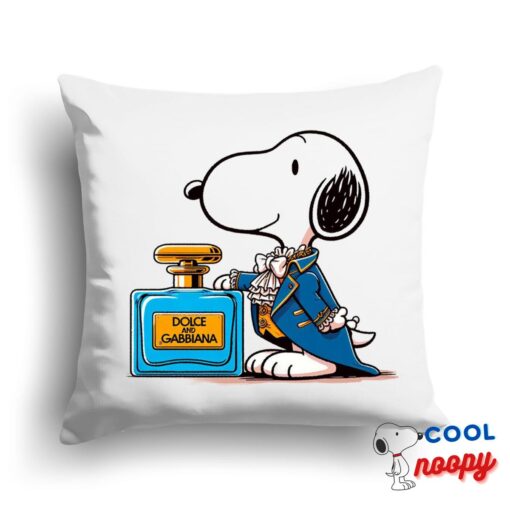 Spectacular Snoopy Dolce And Gabbana Square Pillow 1