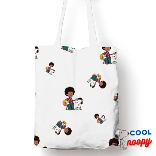 Spectacular Snoopy Jimi Hendrix Tote Bag 1