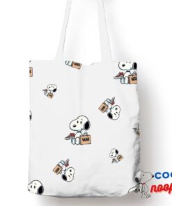 Spectacular Snoopy Vans Logo Tote Bag 1