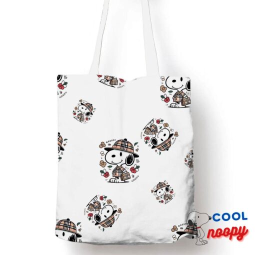 Spirited Snoopy Burberry Tote Bag 1