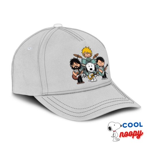 Spirited Snoopy Foo Fighters Rock Band Hat 2