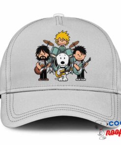 Spirited Snoopy Foo Fighters Rock Band Hat 3