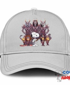 Spirited Snoopy Iron Maiden Band Hat 3