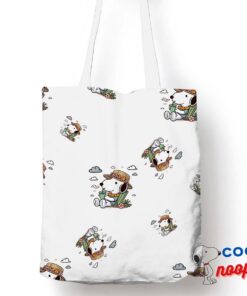 Stunning Snoopy Aloha Tote Bag 1