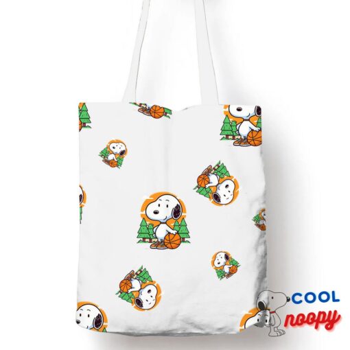 Stunning Snoopy Basketball Tote Bag 1
