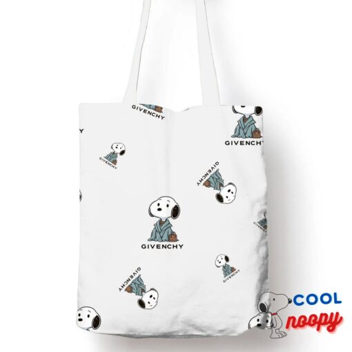 Stunning Snoopy Givenchy Logo Tote Bag 1
