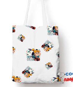 Stunning Snoopy Harley Quinn Tote Bag 1