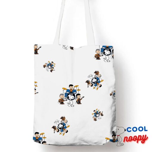 Stunning Snoopy Joy Division Rock Band Tote Bag 1