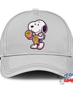Stunning Snoopy Los Angeles Lakers Logo Hat 3