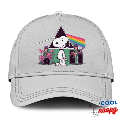 Stunning Snoopy Pink Floyd Rock Band Hat 3