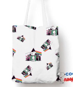 Stunning Snoopy Pink Floyd Rock Band Tote Bag 1