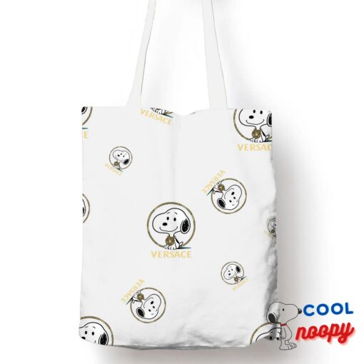 Stunning Snoopy Versace Logo Tote Bag 1